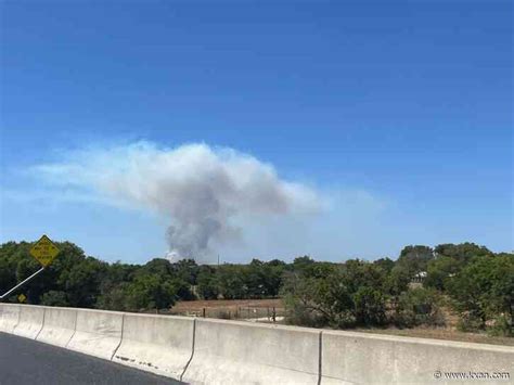 Officials responding to wildfire in Hays County, estimated at 70 acres and 0% contained